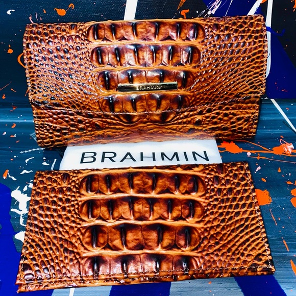 Brahmin Envelope Trifold Checkbook Wallet - Picture 14 of 16